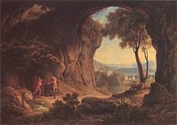 Heroische Landschaft mil der Erziehung Achills, 1822.