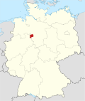 Localização de Schaumburgo na Alemanha