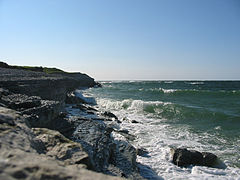 Paysage de la côte d'Osmussaar.