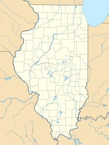 Map showing the location of Carlyle Lake State Fish and Wildlife Area