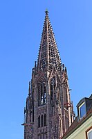 Western tower of Freiburg Minster, finished in 1330
