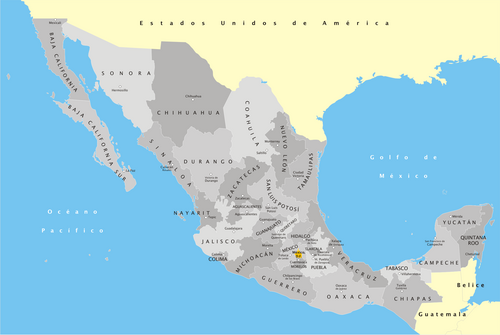 División territorial de Méxicu.