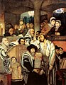Image 6Йом-Киппурда Синагогто Зальбаржа буй Еврейшүүд, Мауриций Готтлибай зураг (1878)