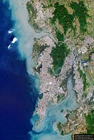 Satellite image of Mumbai