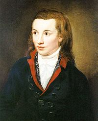 1799 portrait of Novalis