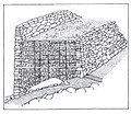 Stone fortification wall, reconstruction.[50]