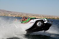 Water Car Panther driving at High Speeds on Lake Havasu, AZ.