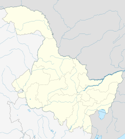 Муданьцзян. Карта розташування: Хейлунцзян