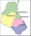 Mapa da RSSA do Daguestão em 1953