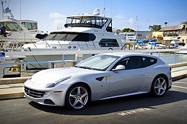 Ferrari FF; with a front mid-engine, four-wheel-drive layout