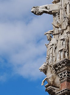 Gárgula na Catedral de Siena (século XIII)