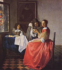 The Girl with the Wine Glass, by Johannes Vermeer (1659–60)