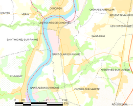 Saint-Clair-du-Rhône - Localizazion