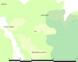Mapa obce Ris