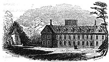 A sketch of a large 17th-century country house