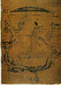 Image 45Silk painting depicting a man riding a dragon, painting on silk, dated to 5th–3rd century BC, Warring States period, from Zidanku Tomb no. 1 in Changsha, Hunan Province (from History of painting)