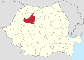Localisation de Județ de Cluj(ro) Județul Cluj(hu) Kolozs megye