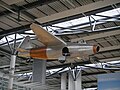 Репліка He 178 в залі прильоту аеропорту Ростока