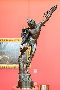 Mercury Fastening his Sandals After Killing Argos, 1827, The Louvre