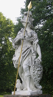 Минерва Джузеппе Вольпини во Дворцовом парке Нимфенбург, Мюнхен.