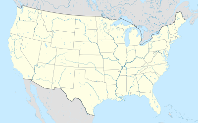 AFC西地区の位置（アメリカ合衆国内）