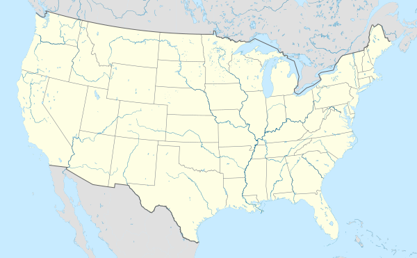 Mapa konturowa Stanów Zjednoczonych