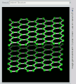 Ball-and-stick model of graphite (two graphene layers)