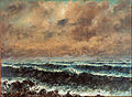 La Mer en automne, Gustave Courbet, v. 1867. L. 73 cm. Musée d'art Ōhara Réalisme.