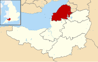 North Somerset shown in Somerset