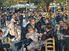 Baile en el Moulin de la Galette (Le Bal au Moulin de la Galette), Pierre-Auguste Renoir, 1876