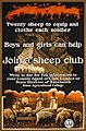 Image 17 Sheep husbandry Poster credit: Breuker & Kessler, Co. A World War I-era poster sponsored by the United States Department of Agriculture encouraging children to raise sheep to provide wool for the war effort. The poster reads, "Twenty sheep to clothe and equip each soldier / Boys and girls can help / Join a sheep club". More featured pictures