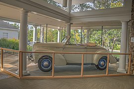 custom built 1940 Willys roadster on display at the Little White House