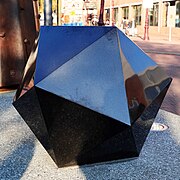 Icosahedron as a part of the monument to Baruch Spinoza, Amsterdam