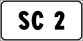 Minor road number sign (formerly used )
