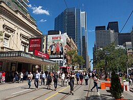 King Street West pedestrianized for the opening of the 2016 Toronto International Film Festival