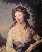 Portrait Konstancja Rzewuska (1789). This painting is in the Lviv National Art Gallery