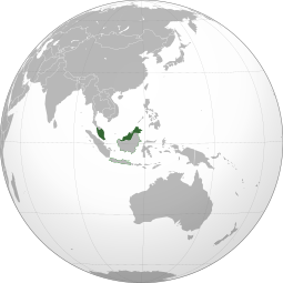 Localização Malásia