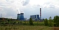 Kontur-Muster auf Kühltürmen am Kraftwerk Opole