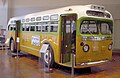 The bus on which Rosa Parks was arrested, an event which started the Montgomery bus boycott