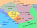 Bosnien, Hertsegowina an Serbien, iar det Osmaansk Rik jo lunen uun 15. juarhunert auerfool.