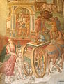 Affresco di Jacopo Ripanda: Trionfo di Lucio Emilio Paolo.