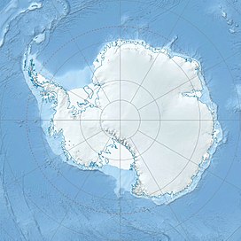 Gaussbergの位置（南極大陸内）