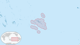 Localización del archipiélago (Polinesia Francesa)