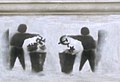 Tag anti-totalitaire sur un mur à Bucarest (2013)