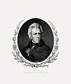 Image 5 Andrew Jackson Engraving credit: Bureau of Engraving and Printing; restored by Andrew Shiva Andrew Jackson (March 15, 1767 – June 8, 1845) was an American soldier and statesman who served as the seventh president of the United States from 1829 to 1837. He has been widely revered in the United States as an advocate for democracy and the common man, but many of his actions proved divisive, garnering both fervent support and strong opposition from different sectors of society. His reputation has suffered since the 1970s, largely due to his pivotal role in the forcible removal of Native Americans from their ancestral homelands; however, surveys of historians and scholars have ranked Jackson favorably among U.S. presidents. More selected pictures