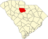 State map highlighting Fairfield County