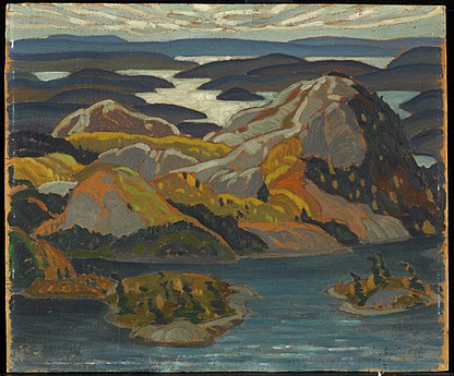 Grace Lake, óleo sobre papelão, 1931, National Gallery of Canada, Ottawa