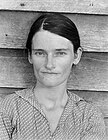 Walker Evans, Allie Mae Burroughs, Wife of a Cotton Sharecropper, Hale County, Alabama, c. 1935–1936, photograph