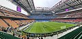 The Stadio Giuseppe Meazza, the home of No. 5 AC Milan with 72,169