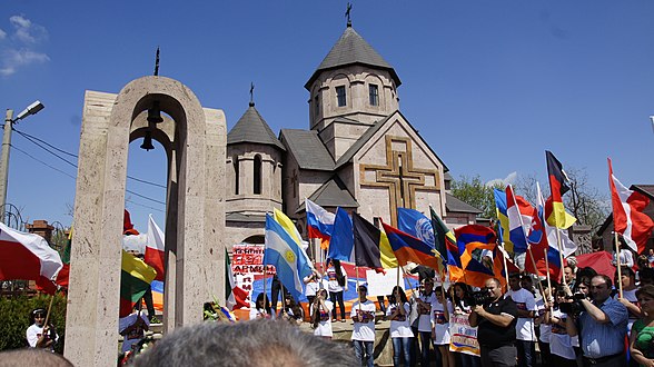 Сеќавање на жртвите од геноцид во ерменската црква во Волгоград (Русија) 2012 година